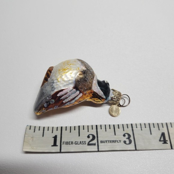 Dept 56 Blown Glass Bird Glitter Christmas Ornament Czech Republic - Picture 8 of 8